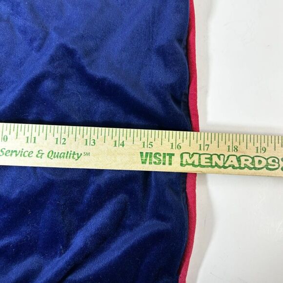 Harry Potter Blue Velvet Embroidered Hogwarts Zippered Christmas Pillow Cover - Picture 8 of 9